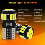 For Mercedes BMW AUDI VW GOLF T10 Led Side light Xenon White Canbus Bright Bulbs (for: Opel)