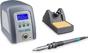 QUICK 3205 Digitally Adjustable ESD High Frequency Soldering Station 150 Watt Including Soldering Iron with 5 mm Soldering Tip and Accessories / 100°-550°C/Calibrable / 3 Hard Memory/Auto Standby