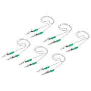 Napkin Chains, 18" 6Pcs Alloy Neck Bib Holder Chain Sun Hat Strap Lanyard, Green