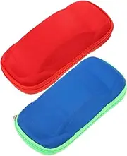 [Healvian] 2Pcs Adorable Car Shape Glasses Case for Colorful Eva Zipper Case Durable Stylish Eyewear Storage for Boys and Color