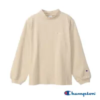 在飛比找momo購物網優惠-【Champion】官方直營-素色純棉立領長T-女(米色)
