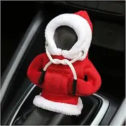 OFBAND Hoodie Car Gear Shift Cover,Christmas Car Decor Gear Shift Knob Cover for Manual/Automatic Shift Knob,Universal Interior Car Accessories Hoodie for Gearr Shifter Knobs (Christmas Red)