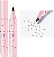PICKX Freckle Pen Faux Freckle Pen Colour Pop Freckle Pen Supernaturally Realistic Freckles Makeup Brush Fantastic Freckles Pen Long-lasting Waterproof Soft-point Absorbent Pen For a Natural and Easy Makeup Look (soft brown)