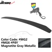 Fits 15-21 Subaru WRX STI Gurney Flap OE Style Trunk Spoiler #MG2 Gray Rear Wing (for: Subaru)