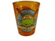 Vintage 90s Teenage Mutant Ninja Turtles Green Shot Glass Michelangelo TMNT