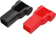 ULTECHNOVO 2 Pcs Battery Terminal Covers Rubber Insulation Caps for Positive and Negative Terminals Easy Installation Compatible with Cars and Motorcycles