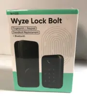 Wyze Lock Bolt Fingerprint Keyless Entry Door Smart Bluetooth WLCKB1 Black NEW