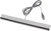 Replacement Wired Sensor Bar Infrared Ray Motion Sensor Bar for Nintendo Wii/ Wii U Console -Black & Silver