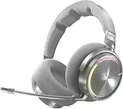 CORSAIR Virtuoso MAX Wireless Gaming Headset – Dolby Atmos, Sonarworks SoundID, 2.4GHz Wireless, Bluetooth, Noise Cancelling, Omni-Directional Microphone, 50mm Graphene Drivers, PC, PS5 – Silver