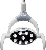Dental LED Oral Induction, with 9 Light Lens, 28W Shadowless Oral Light Lamp, Cold Light Lamp Shadowless Lamp Surgery Dental Chair Accessories