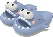 [Generic] Big Eye Shark Slides, Cute Cartoon 3D Cloud Shark Slippers Shoes Sandals For Women Men