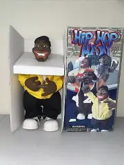 Hip Hop Man by Great Music 2004 Battery Operated Rapping Toy Black Jersey