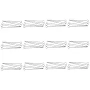 12x 6pc Appetito Chrome Skewers 10"/25cm Barbecue Home Kitchen Grill Cooking