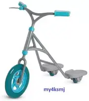 American Girl Teal Blue SPORTY SCOOTER bike for DOLL Blaire Joss Luciana Kira