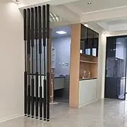 Privacy Screen 145-300cm, Tall Partition Room Divider Office Walls Dividers Room Separator, Black Separation Column, Paravent Home Decor Column, Room Devider Post(10pcs,300cm/118.11in/9.84ft)