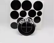 All Black Emblem Overlay Stickers For BMW 325i 325is 325iC 328i 328is 328iC M3