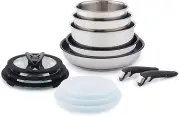 Ingenio Expertise Stainless Steel Cookware Set 13 Piece, Induction, Stackable...