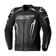Tractech Evo 5 Leather Jacket Black White Black