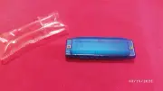Blue Hohner Plastic Harmonica Key C