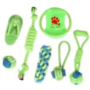Rope Toy Set for Dogs Puppies Braided Cotton 7 pcs