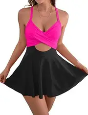 [B2prity] Women's Halter Solid Tie Side Triangle Bikini Set Swimsuit Bathing Suits