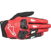 SP X 7 Black Bright Red White Motorcycle Gloves