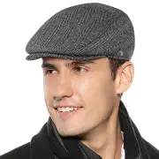 Mens Newsboy Hat Flat Cap Gatsby Newsboy Lvy Irish Hats Driving Cabbie A Grey