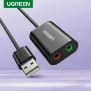 Ugreen Sound Card USB 3.5mm Audio Microphone 3D VIRTUAL 7.1 External Card