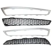 Bumper Face Bar Grilles Front Driver & Passenger Side Left Right for Acura MDX