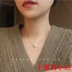 小葉的小店TYUSHA平安扣天然珍珠巴洛克美國925純銀項鏈鎖骨鏈女INS冷淡風