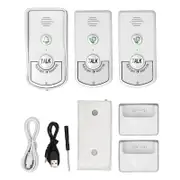Wireless Intercom Doorbell Long Range IP54 Waterproof 2 Way Voice Intercom Doorbell for Household Office