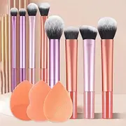 HIDOSNG Makeup brush Set -8-in-1 Brushes: Eye makeup brushes、Foundation Brush、 Concealer Brush、 Blusher Brush Premium synthetic Makeup brushes Premium brush kit (11PCS)