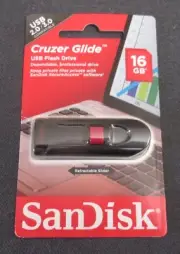 Sandisk Cruzer Glide 16gb USB Flash Drive Memory Stick Thumb Storage 16 GB