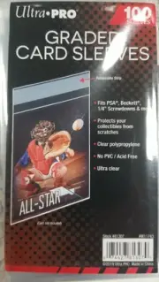 Ultra Pro Graded Card Sleeves Resealable 100 Sleeves 1 Pack 81307
