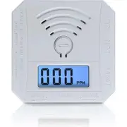CO Sensor Carbon Monoxide Detector with LED Digital Display, Battery Powered for Reliable CO Gas Monitoring and Alarm