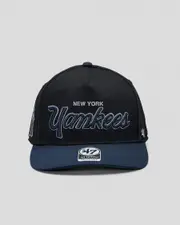 [Forty Seven] Forty Seven Men's New York Yankees Hitch Snapback Cap in Black One Size Black