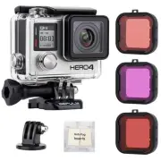 Standard Waterproof Housing Case with Dive Filters for GoPro Hero 4, Hero 3+,...