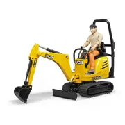 Bruder - JCB Micro Excavator 8010 CTS and bworld Man