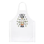 Crazy Rum Man Stars Chefs Apron Funny Joke Drunk Dad Fathers Day Cooking Baking