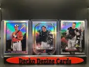 2021 Bowman Chrome Adley Rutschman 3 Refractor Inserts # 91B-AR, BTP-4 + POS-AR