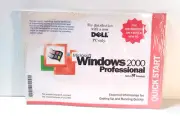 Microsoft Windows 2000 Professional W2K+SP2 Factory Sealed CD+ ~ X06-31621 ~Dell