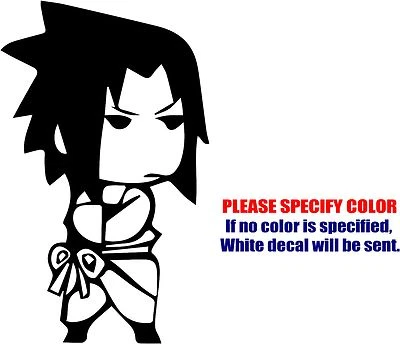 Vinyl Decal Sticker - Sasuke Cute Cool Post Car Car Truck Bumper Window Fun 7"