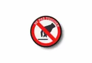 Patch badge embroidered border printed morale funny applique don't touch