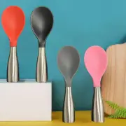 Stand-up Silicone Non-Stick Spatula Rice Scooper Serving Spoons Rice Paddle
