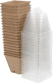 Levemolo 20pcs Pulp Seedling Cup Paper Nursery Pots Indoor Planting Supplies Small Pot Plants Nursery Pot Balcony Planting Pot House Flower Pot Small Nursery Pots Gardening Supplies