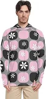 [Caihoyu] Men's Long Sleeve UPF 50+ Quick Dry Hooded UV Protection Shirt