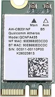 Anlayliay QCA9377 QCNFA435 Wireless Card Bluetooth4.1 WiFi Card 433Mbps 802.11AC 2.4G/5Ghz NGFF Network Adapter for Win 7/8/10
