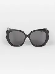 Shiny Black Butterfly Sunglasses