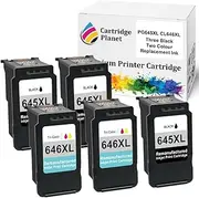 Cartridge Planet 3 Black and 2 Colour Compatible Ink for Canon PG-645XL CL-646XL PG645XL CL646XL for Canon MG2460 MG2560 MG2960 MG2965 MG3060 MX496 TR4560 TR4660 TR4665 TS3160 TS3165 TS3166 TS3360 T..