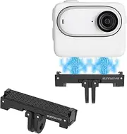 XICEN Magnetic Quick-Release Mount for Insta360 GO 3, Sport Camera Foldable Holder Stand 1/4 Screw and 2-Prong Changeable Interface Conversion Adapter